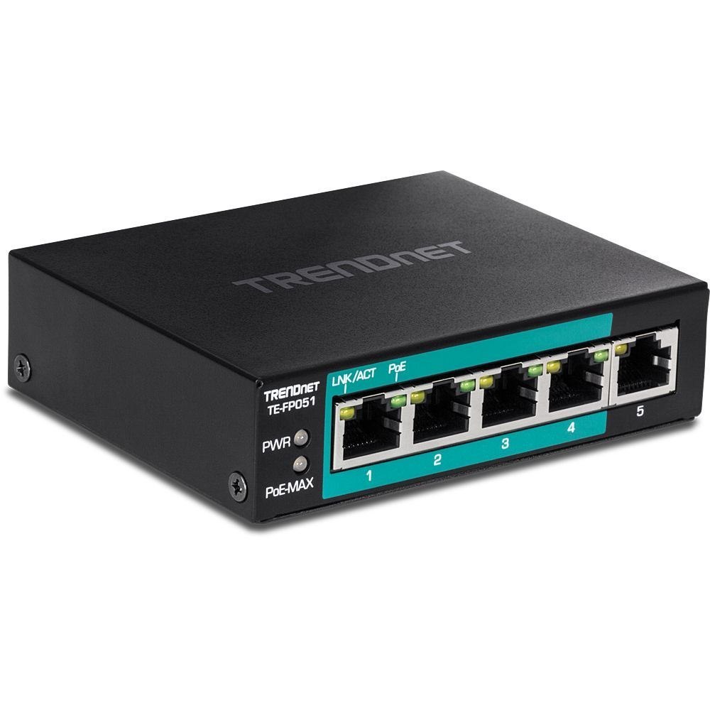 TRENDnet TE-FP051 5 Ports Ethernet Switch - Fast Ethernet - 100Base-X