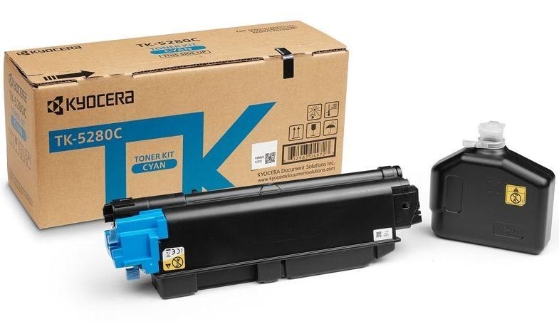Kyocera TK-5280C Original Laser Toner Cartridge - Cyan Pack
