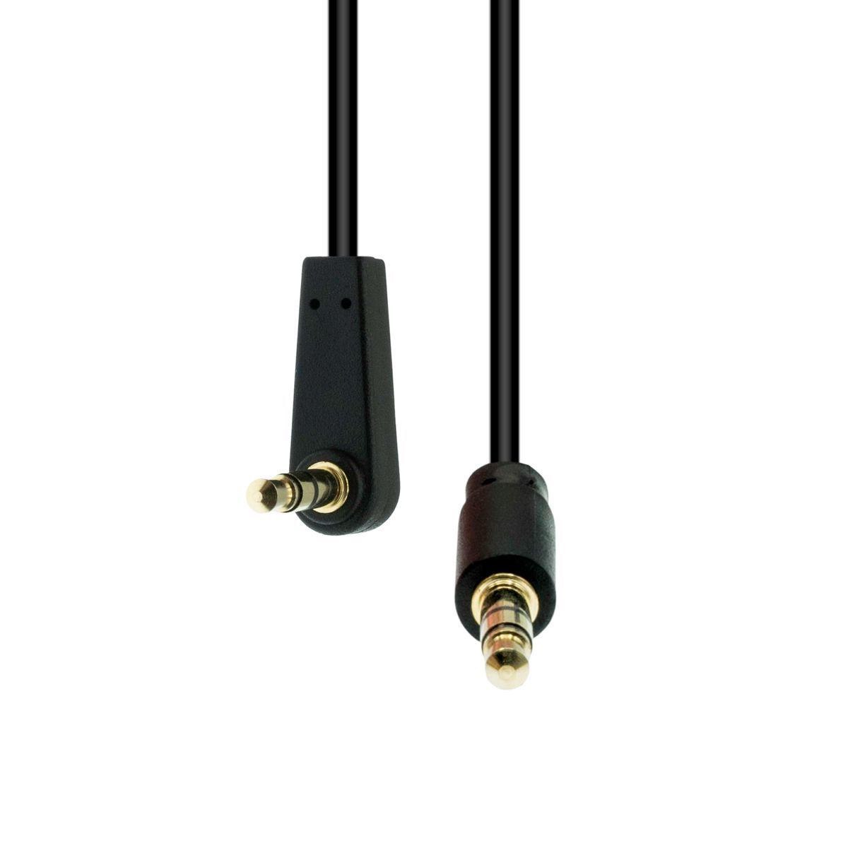 ProXtend 3-Pin Angled Slim Cable M-M - Black 1.5M - Warranty: 360M