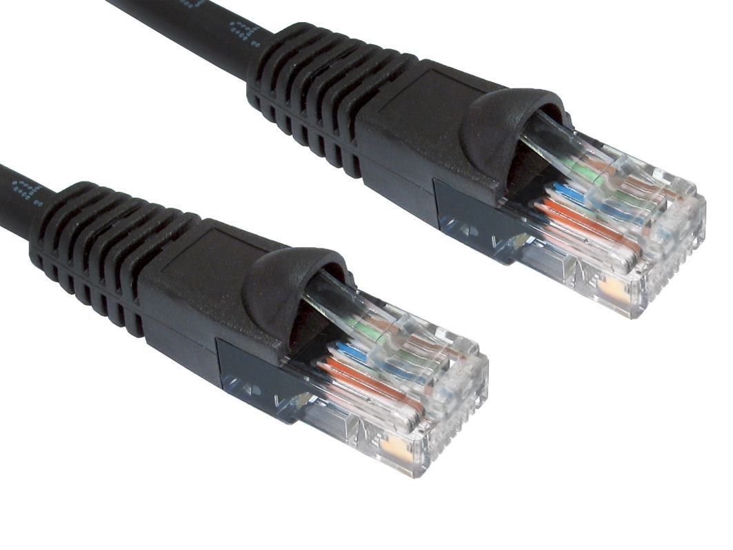 Cables Direct Cat6 20M Networking Cable Black U/Utp [Utp] (20M Snagless Cat6 LSZH Patch Cable - Black)