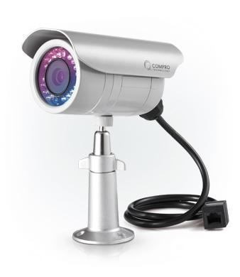 Compro CS400P Security Camera Ip Security Camera Indoor & Outdoor Bullet Silver 640 X 480 Pixels (Compro CS400P Poe Day Night H.264 30 Ir LEDs Outdoo)