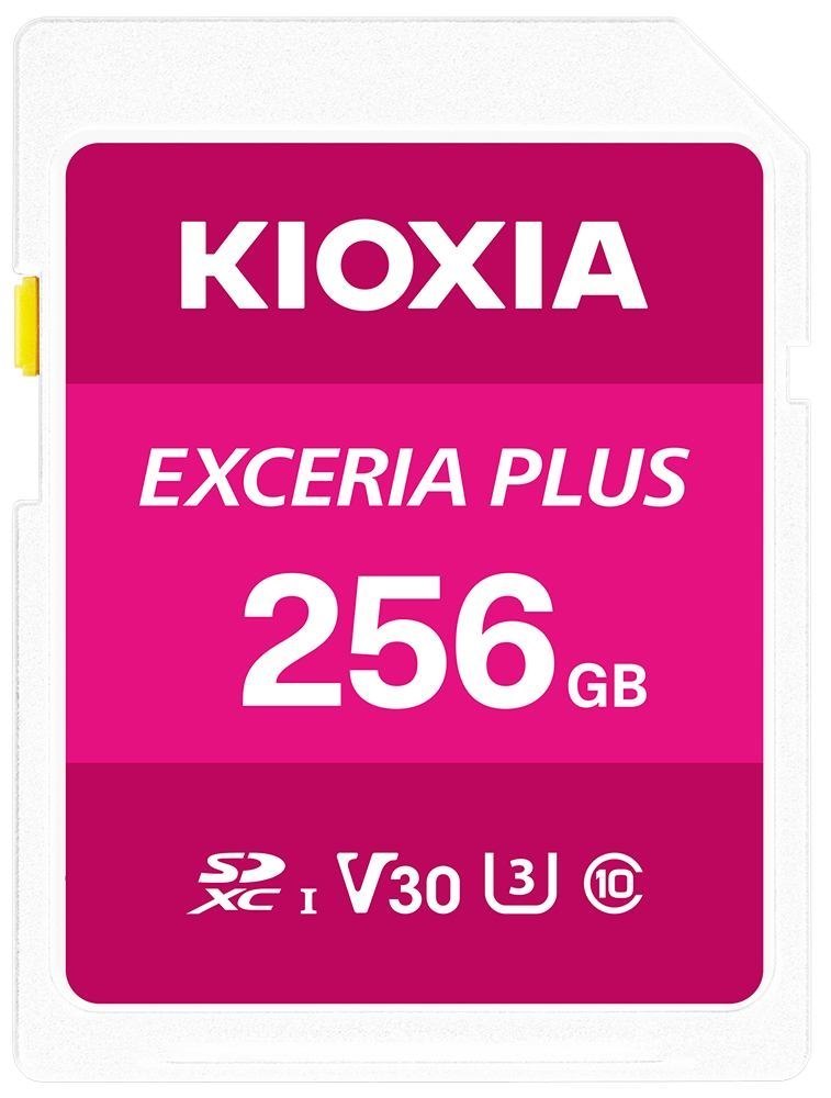 Kioxia Exceria Plus 256 GB SDXC Uhs-I Class 10 (Kioxia 256GB Exceria Plus U3 V30 SD Card)