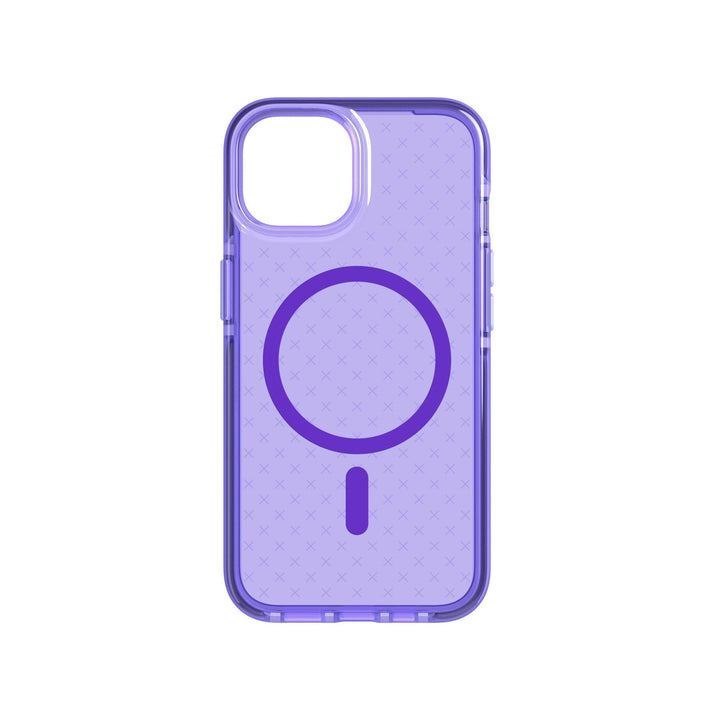 Tech21 Evo Check Mobile Phone Case 15.5 CM [6.1] Cover Purple (Evocheck Mgsafepurple - Iphone 14 Pro Max)