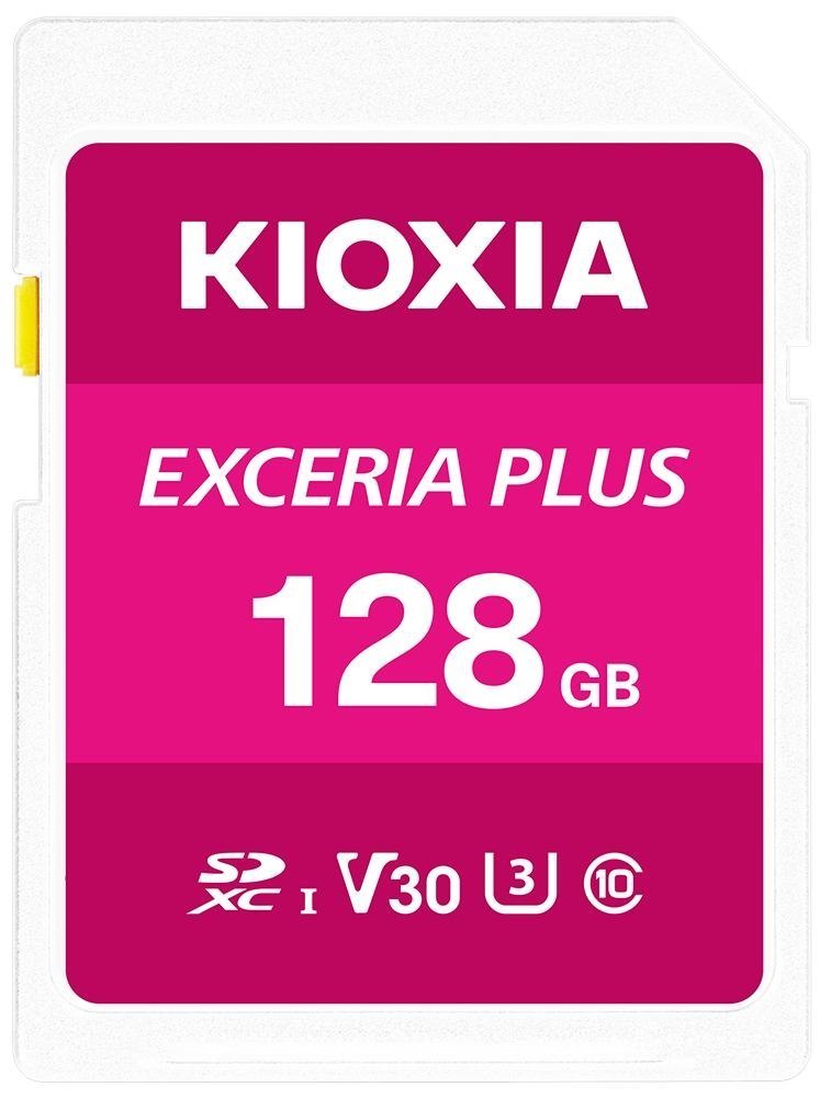 Kioxia Exceria Plus 128 GB SDXC Uhs-I Class 10 (Kioxia 128GB Exceria Plus U3 V30 SD Card)