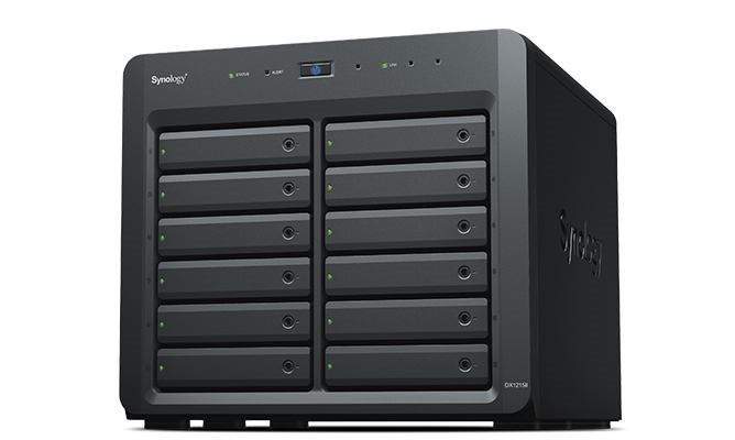 Synology Dx1215ii Disk Array 144 TB Desktop Black (Synology Dx1215ii/144Tb Hat5300 12 Bay)
