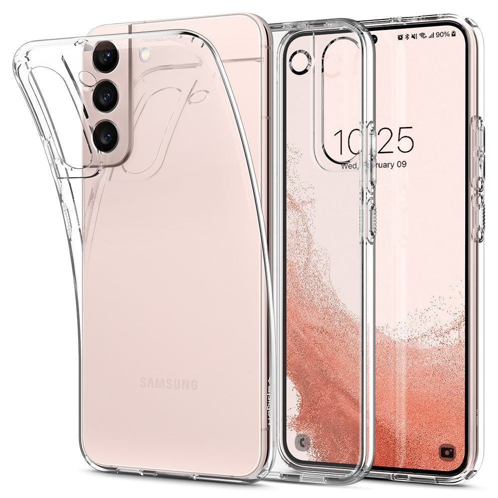 Spigen Liquid Crystal Mobile Phone Case 15.5 CM [6.1] Cover Transparent (Spigen Liquid Crystal Case For Galaxy S22 - Transparent)