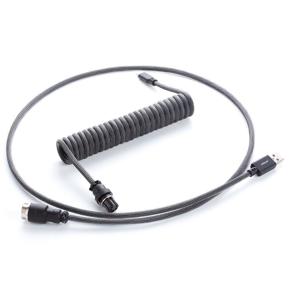 Cablemod Cm-Pkca-Ckak-Kc150kc-R Usb Cable 1.5 M Usb A Usb C Carbon Grey (CableMod Pro Coiled Keyboard Cable Usb A To Usb Type C 150CM - Carbon Grey)