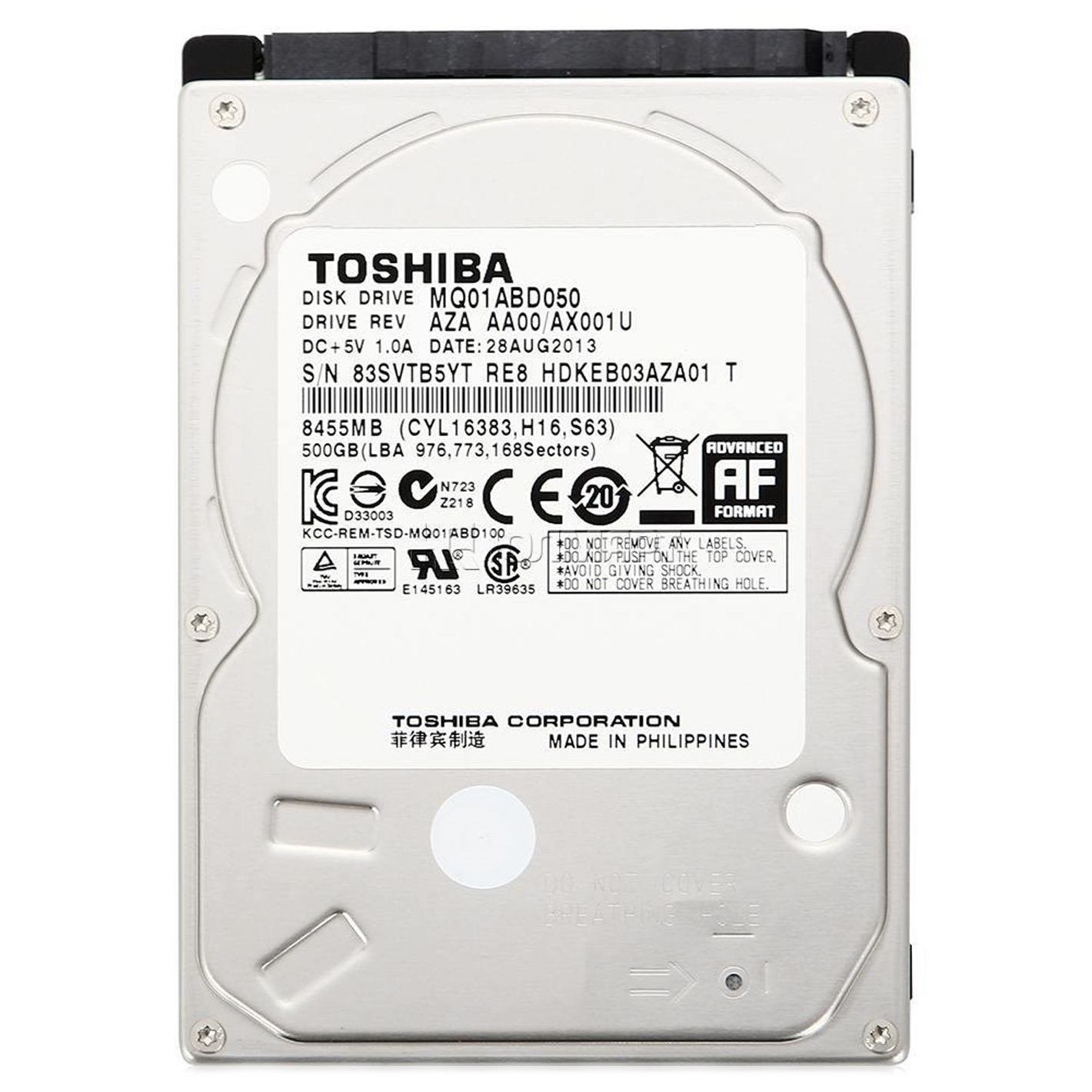 Toshiba 500GB 2.5'' 2.5 Serial Ata (Toshiba Mq01abd050v / 500 GB / 2.5 - Refurbished)