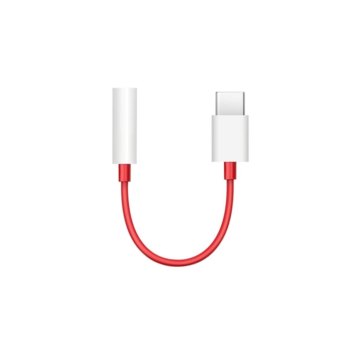OnePlus TC01W Mobile Phone Cable Red 0.09 M Usb C 3.5MM (OnePlus Headphone Adapter Usb-C To 3.5 MM - Red)