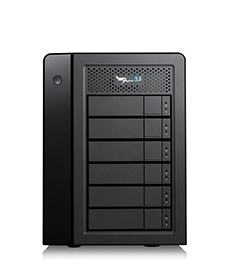 Promise Technology Pegasus32 R6 Disk Array 48 TB Tower Black (Pegasus32 R6 6X8TB Sata HDD - Raid 0.7M TB 40GB/S Usb3.2 Gen2)