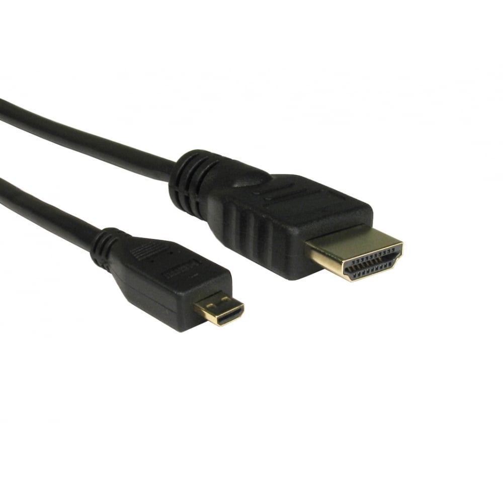 Cables Direct Cdlhd4-Micro015 Hdmi Cable 1.5 M Hdmi Type A [Standard] Hdmi Type D [Micro] Black (1.5M Hdmi [A] To Micro Hdmi [D] Cable)