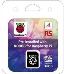 Raspberry Pi Pi Raspberry Noobs microSDHC - 16GB Debian Jessie Version - Warranty: 12M