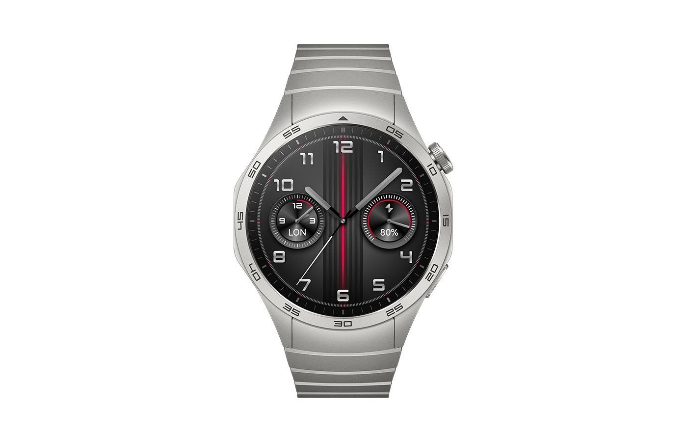 Huawei Watch GT 4 3.63 CM [1.43] Amoled 46 MM Digital 466 X 466 Pixels Grey Wi-Fi GPS [Satellite] (Huawei Watch GT4 46MM Grey Stainless Steel Strap)