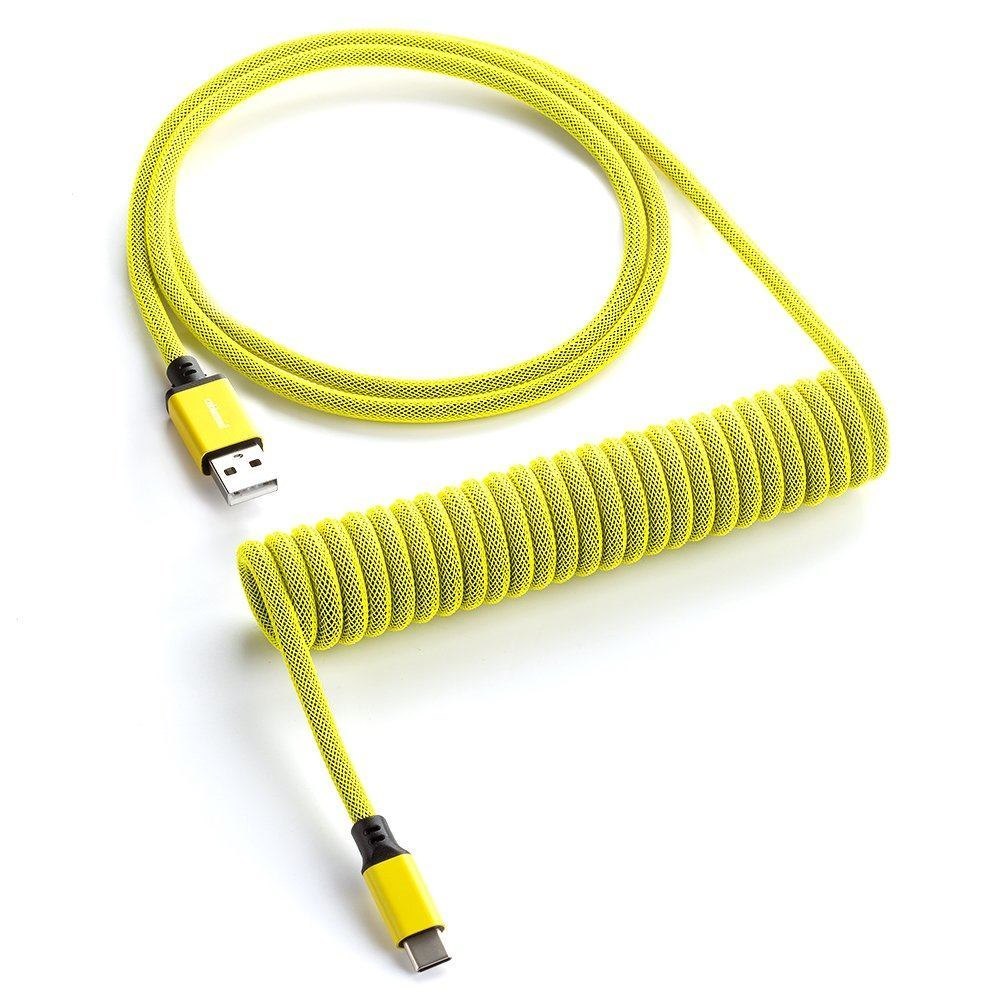 Cablemod Cm-Ckca-Cy-Ky150ky-R Usb Cable 1.5 M Usb A Usb C Yellow (CableMod Classic Coiled Keyboard Cable Usb A To Usb Type C 150CM - Dominator Yel)