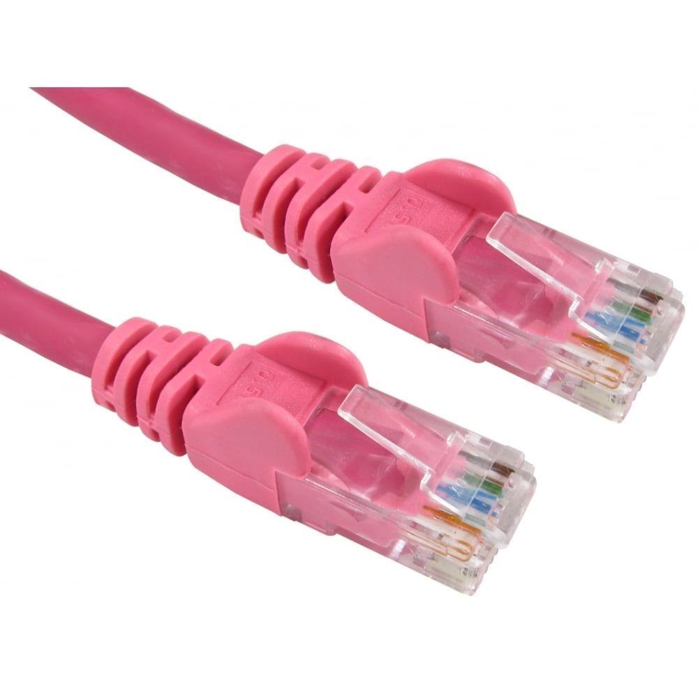 Cables Direct 0.5M Economy Gigabit Networking Cable - Pink (0.5M Economy Gigabit Networking Cable - Pink)