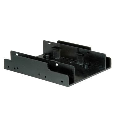 Roline HDD Mounting Adapter Type 3.5 For 2X Type 2.5 HDDs Black (Hdd Mounting Adapter Type 3.5 - For 2X Type 2.5 HDDS Black - Warranty: 12M)