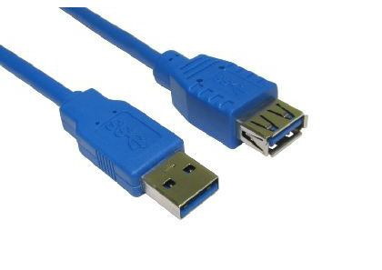 Cables Direct Usb3-822Bl Usb Cable 2 M Usb 3.2 Gen 1 [3.1 Gen 1] Usb A Blue (2M Usb 5Gbps Type A [M] To Type A [F] Extension Cable - Blue)