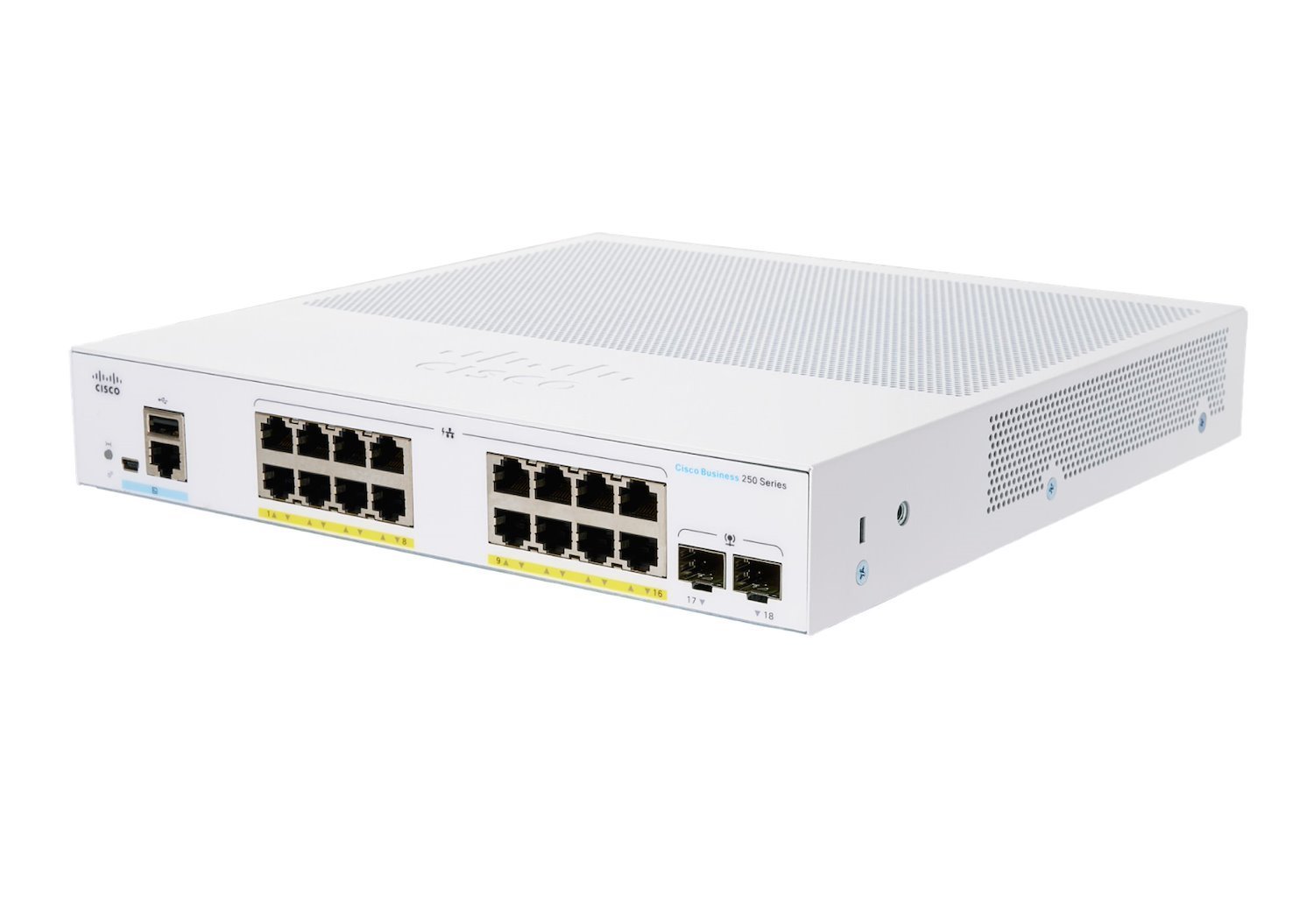 Cisco 250 CBS250-16P-2G 18 Ports Manageable Ethernet Switch