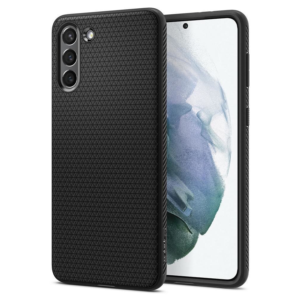 Spigen Acs02422 Mobile Phone Case 15.8 CM [6.2] Cover Black (Spigen Liquid Air Case For Galaxy S21 - Black)