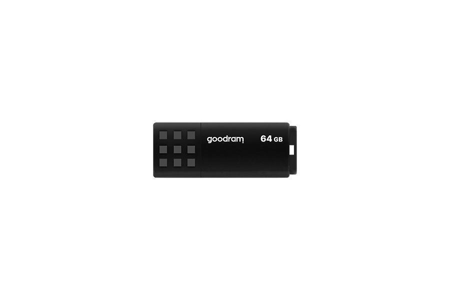 Goodram Ume3 Usb Flash Drive 64 GB Usb Type-A 3.2 Gen 1 [3.1 Gen 1] Black (64GB Ume3 Black Usb 3.0)