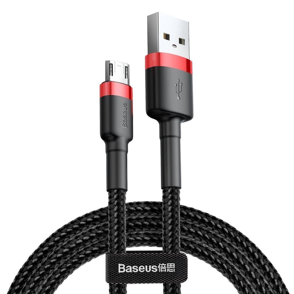 Baseus Cafule Usb Cable 2 M Usb A Micro-USB A Black Red (Baseus Cafule Usb-A To Micro-USB Cable 1.5A 2M - Black / Red)