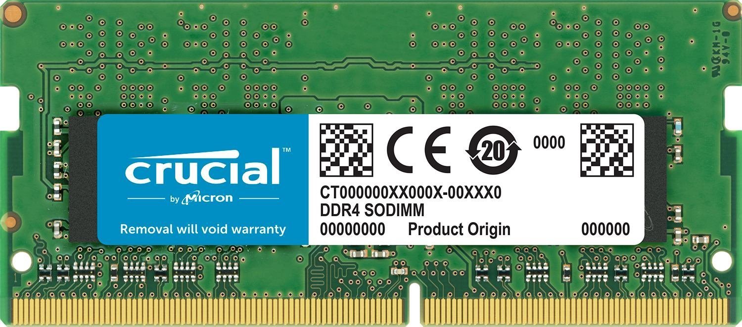 Crucial CT8G4S266M Memory Module 8 GB 1 X 8 GB DDR4 2666 MHz (Crucial - DDR4 - Module - 8 GB - So-Dimm 260-Pin - 2666 MHz / PC4-21300 - CL17 - 1.2 V - Unbuffered - non-ECC - For Apple iMac [Early 2019