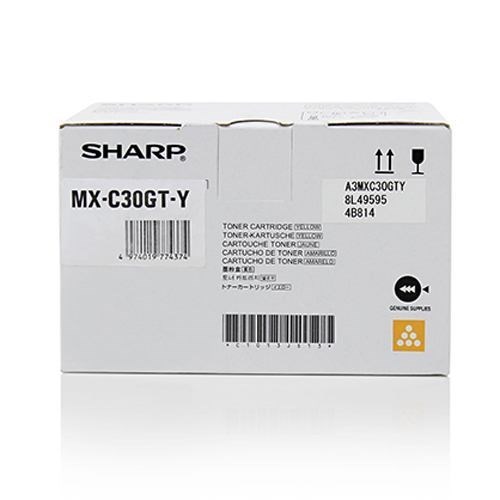 Sharp MX-C30GTY Original Laser Toner Cartridge - Yellow Pack