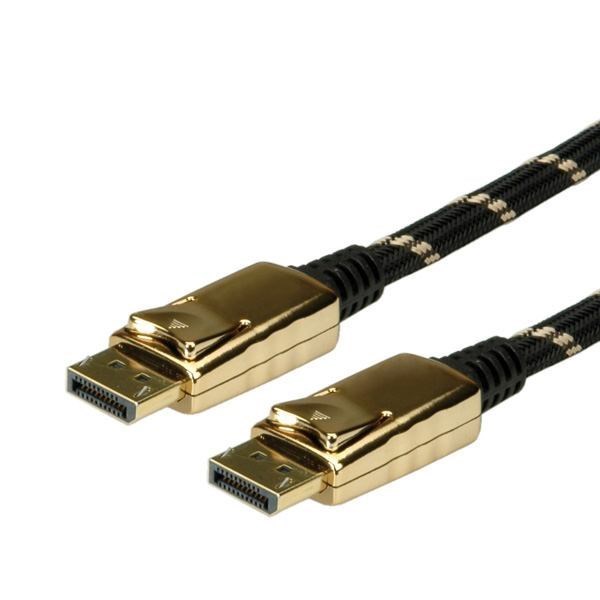Roline Gold DisplayPort Cable DP M - DP M 1 M (Gold Displayport Cable DP M - - DP M 1 M - Warranty: 12M)