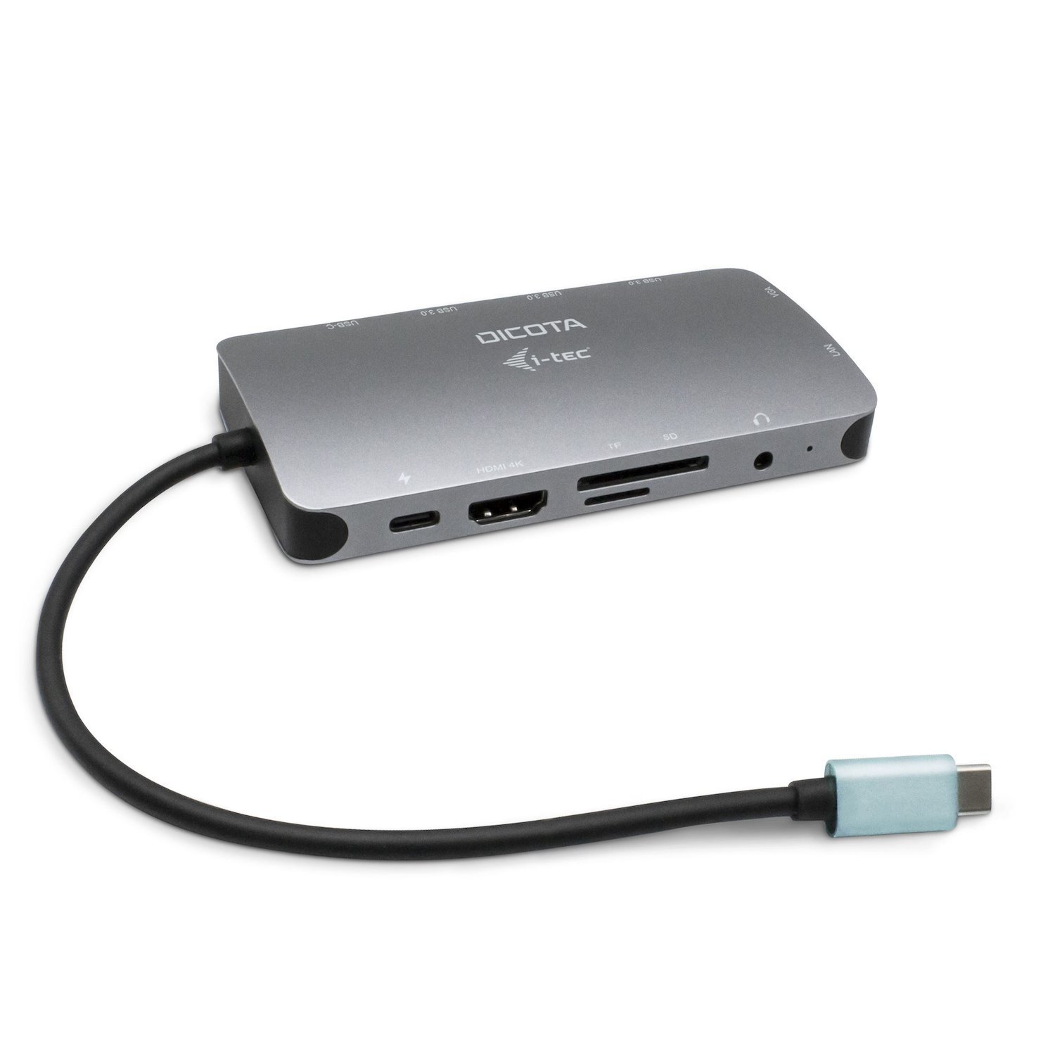 Dicota D31955 Notebook Dock/Port Replicator Wired Usb Type-C Anthracite (Usb-C Portable 10-In-1 Docking - Station Hdmi/Pd 100W)