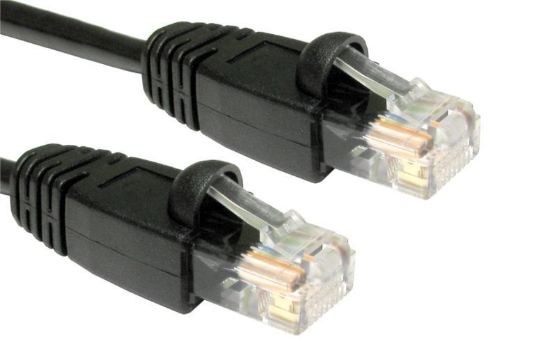 Cables Direct B5-102 Networking Cable Black 2 M Cat5e U/Utp [Utp] (2M Snagless Cat5e Patch Cable - Black)