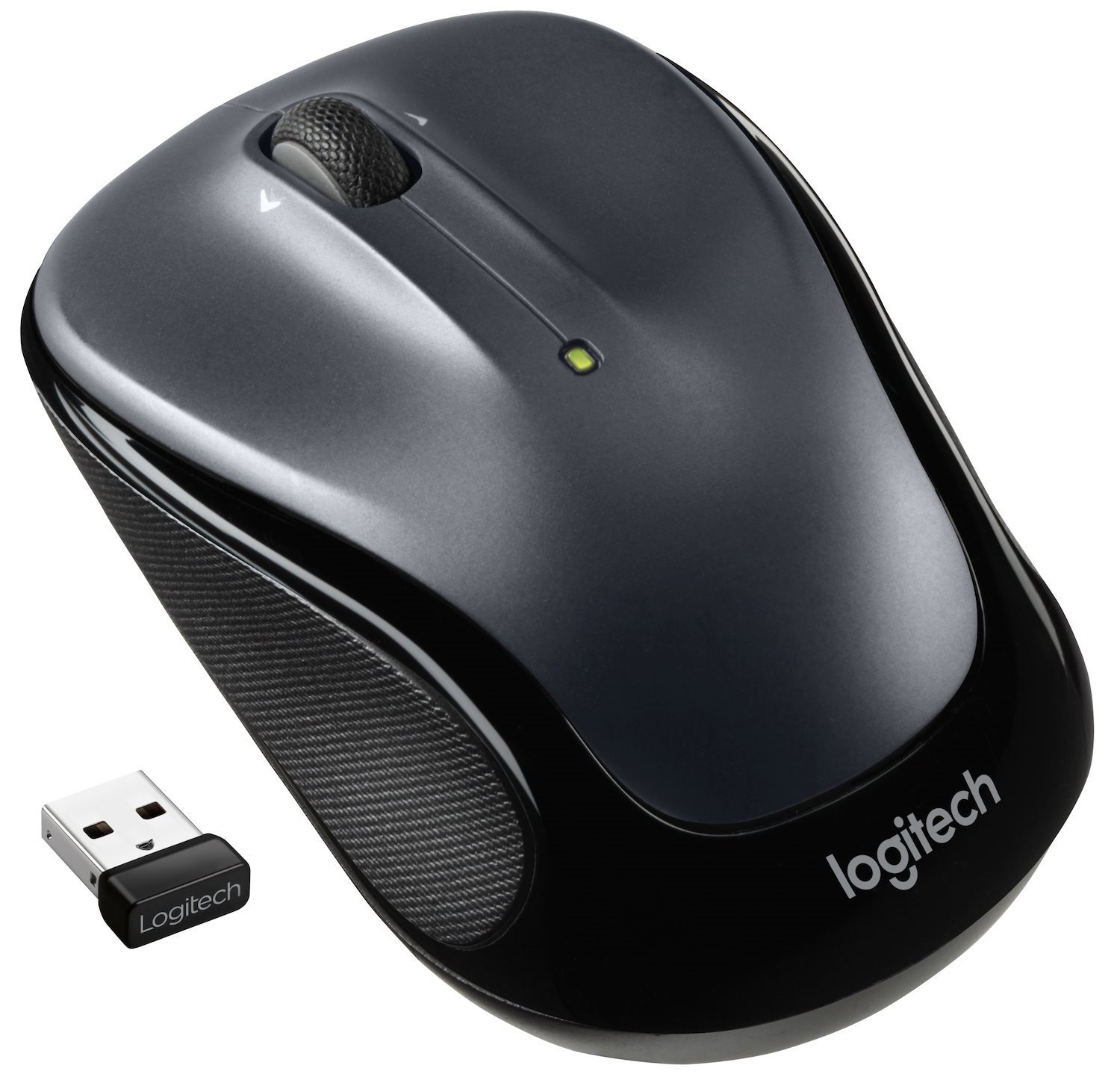 Logitech M325S Mouse - Radio Frequency - USB - Optical - 5 Button(s) - 3 Programmable Button(s) - Dark Silver