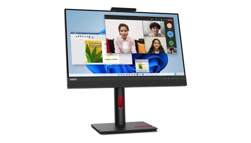 Lenovo ThinkCentre Tiny-In-One 24 Led Display 60.5 CM [23.8] 1920 X 1080 Pixels Full HD Black (ThinkCentre Tio24 G5 24ËFHD/Cam/microphon/DP. Warranty: 3YM)