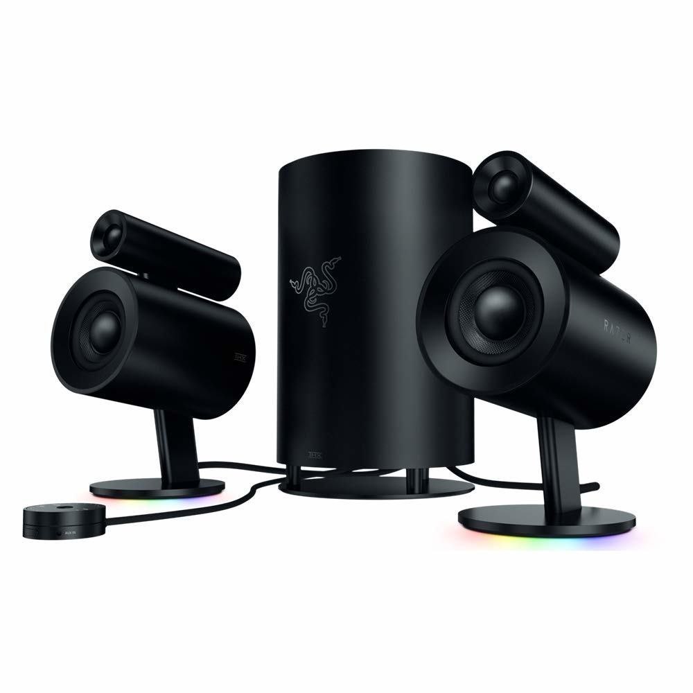 Razer Nommo Pro Speaker Set Universal Black 2.1 Channels Bluetooth (Razer 2.1 Gaming Speakers Nommo Pro)