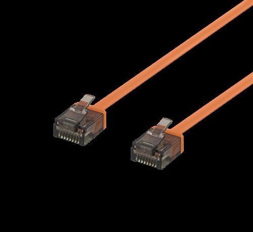 Deltaco Uutp-2024 Networking Cable Orange 1 M Cat6a U/Utp [Utp] (Deltaco Cat6a Patch Cable Flat 1M Orange)