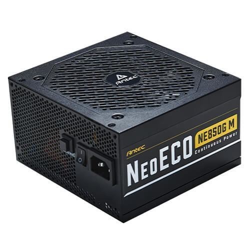 Antec Neo Eco Modular Ne850g M GB Power Supply Unit 850 W 20+4 Pin Atx Atx Black (Antec NeoECO Ne850g M 850W Psu 120MM Silent Fan 80 Plus Gold Fully Modular Uk Plug Heavy-Duty Japanese Capacitors