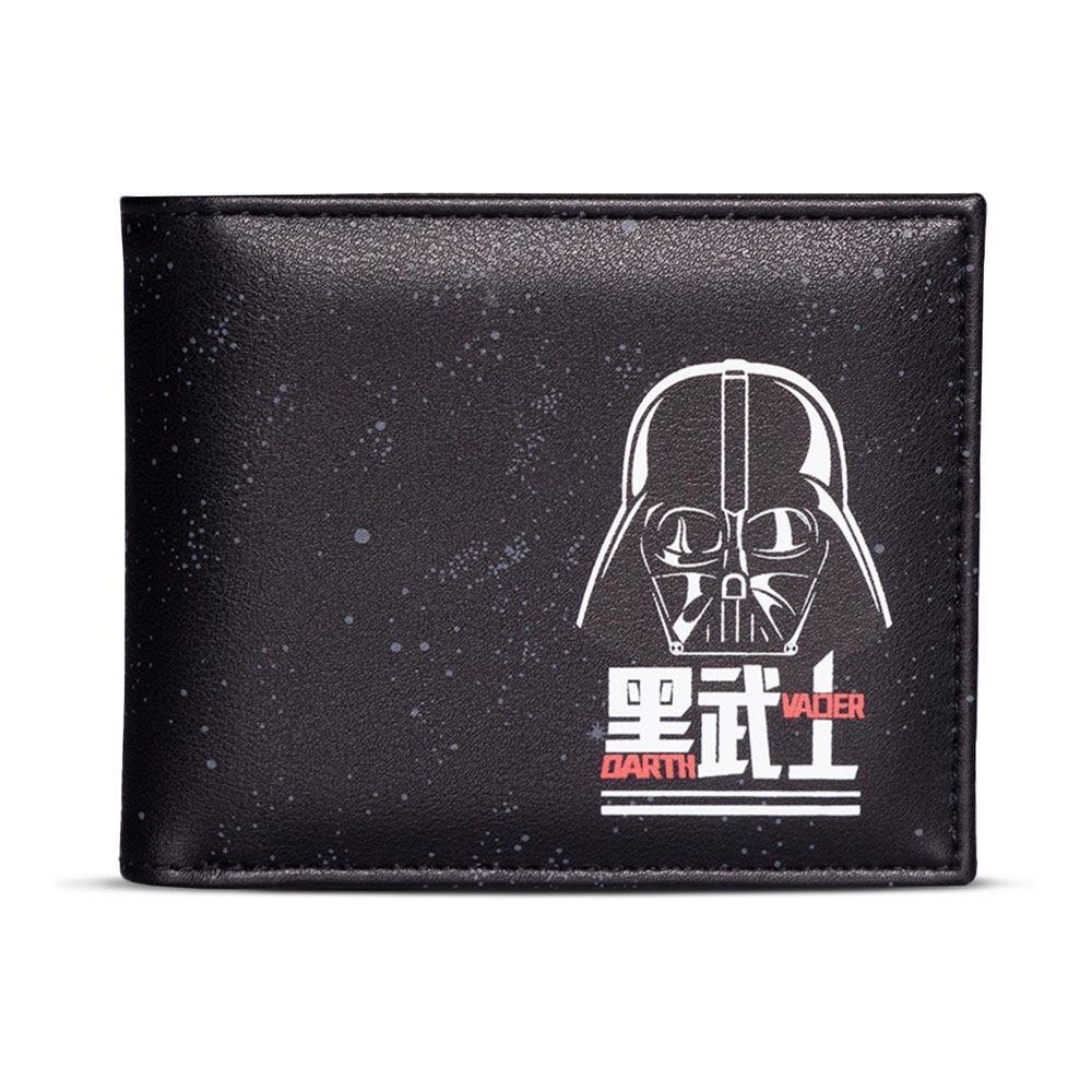 Star Wars Darth Vadar With All-Over Galaxy Print Bi-Fold Wallet Male Black [MW335827STW]