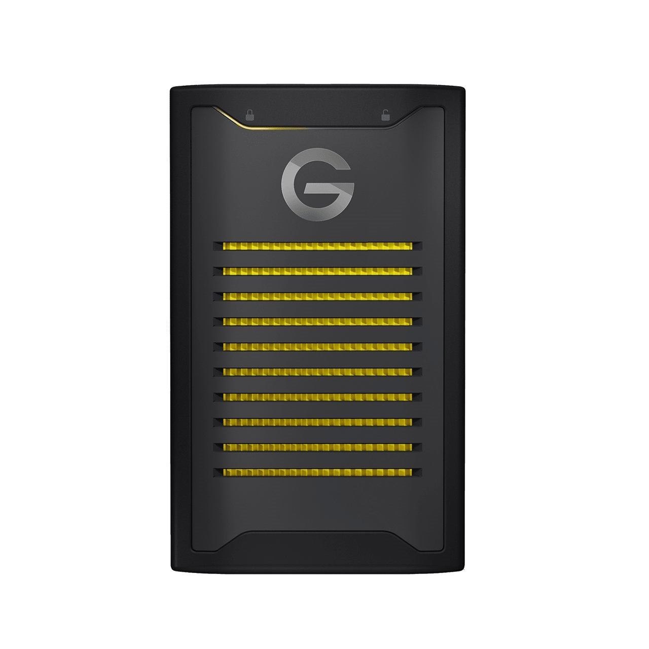 G-Technology ArmorLock 2 TB Black Yellow (G-Technology ArmorLock - SSD - Encrypted - 2 TB - External [Portable] - Usb 3.2 Gen 2 [Usb-C Connector] - 256-Bit Aes-Xts)