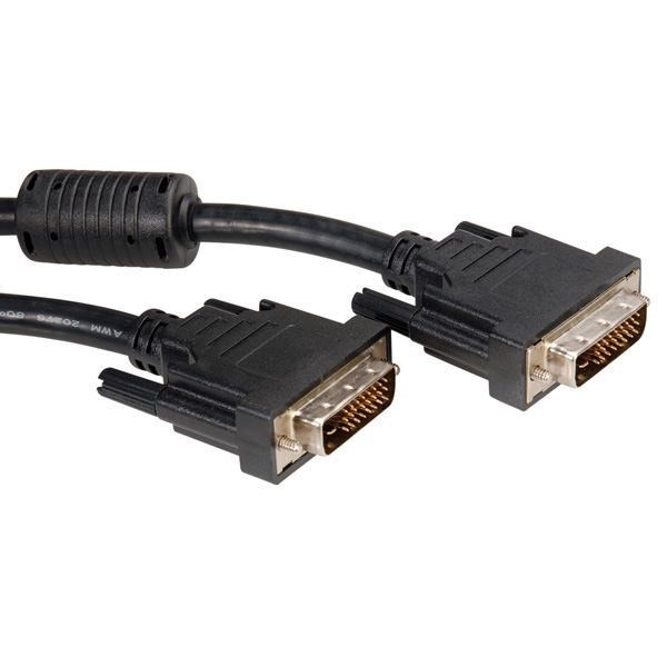 Roline Monitor Cable Dvi M - Dvi M [24+1] Dual Link 5 M (Monitor Cable Dvi M - Dvi M - [24+1] Dual Link 5 M - Warranty: 12M)