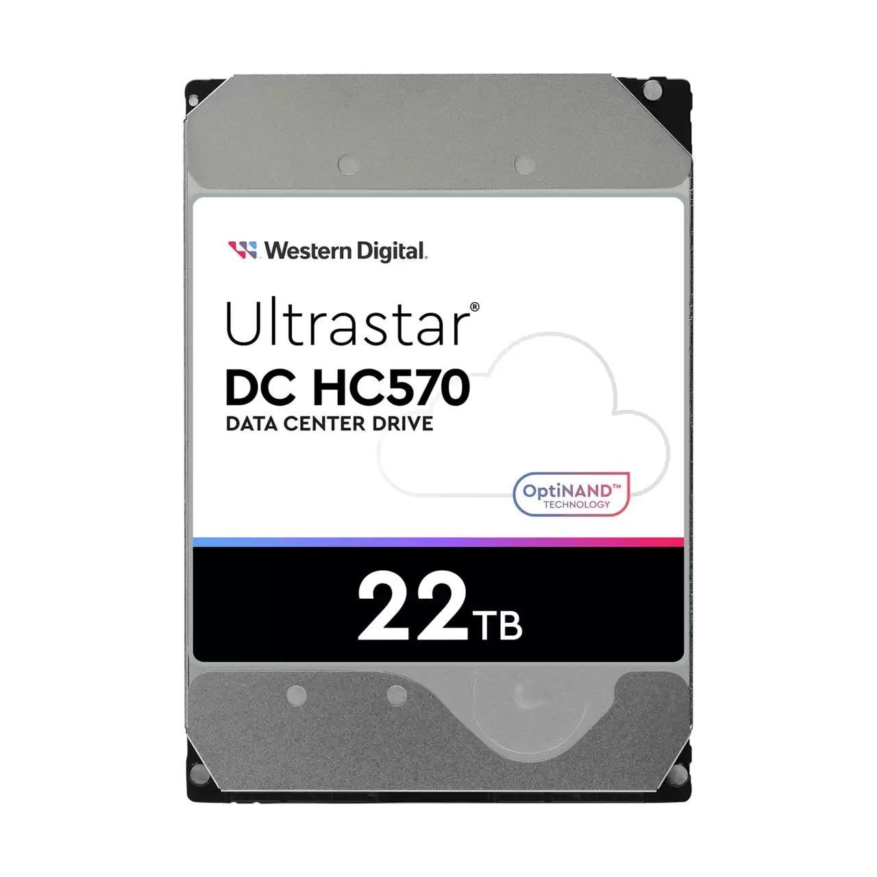 WD Ultrastar DC HC570 0F48155 22 TB Hard Drive - 3.5" Internal - SATA (SATA/600) - Conventional Magnetic Recording (CMR) Method