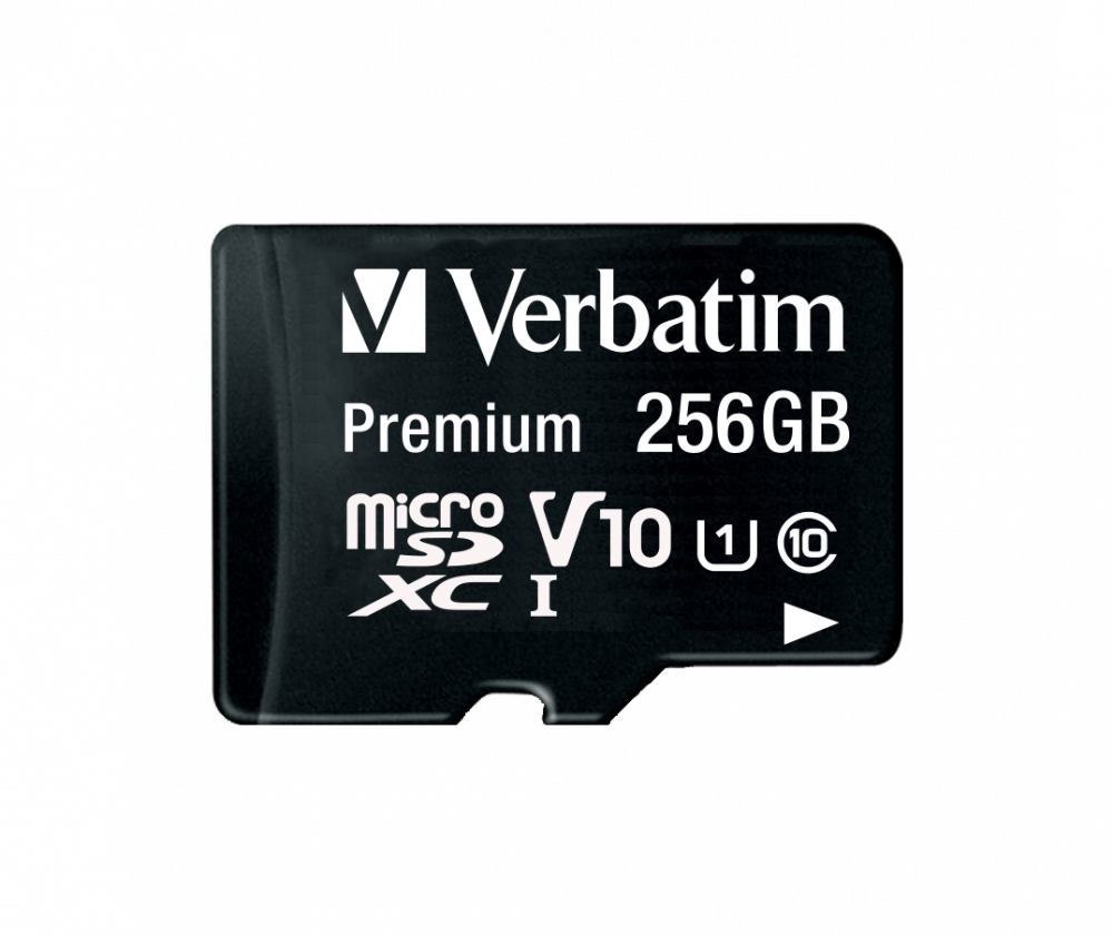 Verbatim Premium 256 GB Class 10/UHS-I (U1) microSDXC - 1 Pack