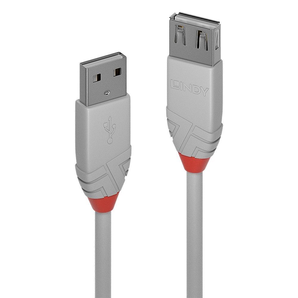 Lindy 3M Usb 2.0 Type A Extension Cable Anthra Line (3M Usb 2.0 Type A - Extension Cable Anthra Line Grey)