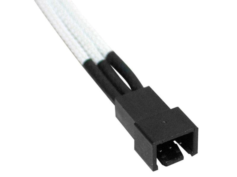 NZXT CBW-3F Internal Power Cable 0.3 M (NZXT 3 Pin Fan White Sleeved 30CM Extension Cable - CB-3F [BWW])