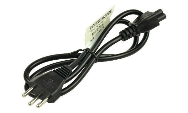 2-Power Pwr0004e Power Cable Black C5 Coupler (Swiss 3 Pin C5 [Cloverleaf] Power Cord)