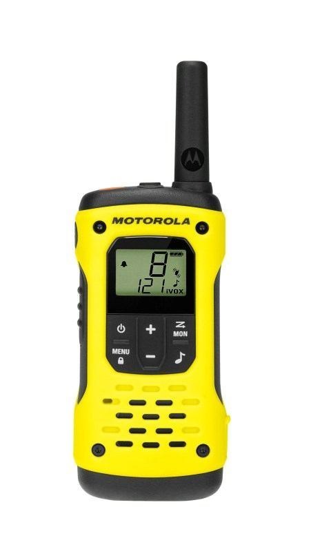 Motorola Talkabout T92 H2o Two-Way Radio 16 Channels 446.00625 - 446.19375 MHz Black Yellow (Motorola T92 H20 Waterproof PMR446 Twin)