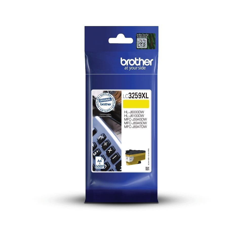 Brother LC3259XLYP Original High Yield Inkjet Ink Cartridge - Yellow Pack