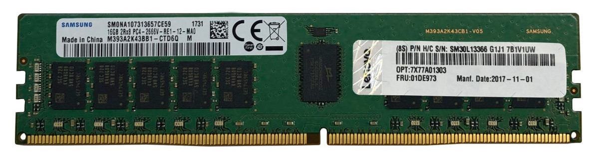 Lenovo RAM Module for Server - 16 GB (1 x 16GB) - DDR4-3200/PC4-25600 TruDDR4 - 3200 MHz Dual-rank Memory - 1.20 V