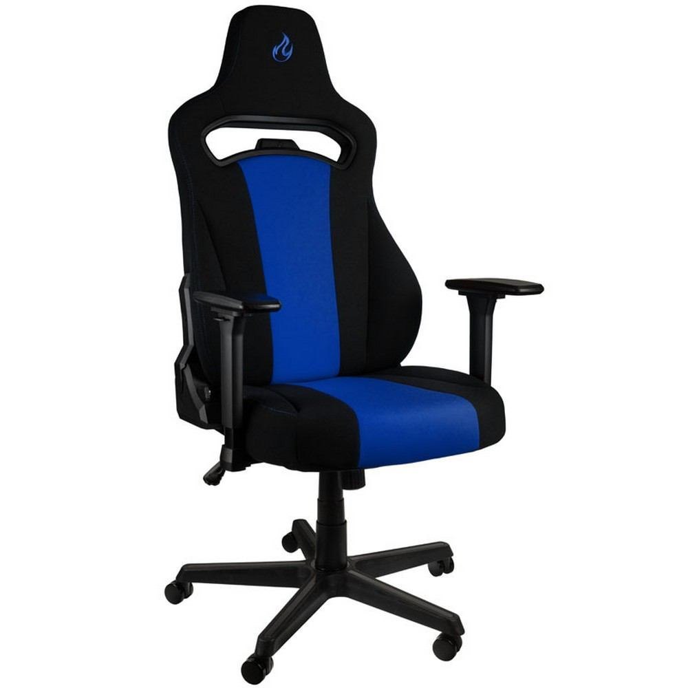 Nitro Concepts E250 PC Gaming Chair Upholstered Seat Black Blue (Nitro Concepts E250 Gaming Chair - Black/Blue)