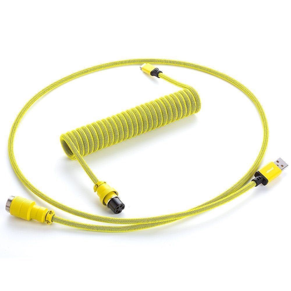 Cablemod Cm-Pkca-Cyay-Ky150ky-R Usb Cable 1.5 M Usb A Usb C Yellow (CableMod Pro Coiled Keyboard Cable Usb A To Usb Type C 150CM - Dominator Yellow)