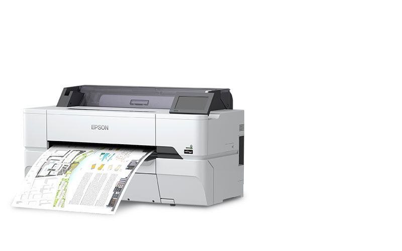 Epson SureColor SC-T3405N Large Format Printer Wi-Fi Colour 2400 X 1200 Dpi A1 [594 X 841 MM] Ethernet Lan (SureColor SC-T3405N Printer [Without Stand] - 24In )