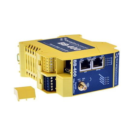 Brainboxes BB-400 Gateway/Controller 10 100 Mbit/S (Neuron Edge Industrial CTRL. - 8 Dio + RS232/422/485 Serial+ - BT WiFi NFC + 2 Ethernet - Warranty: 1188M)